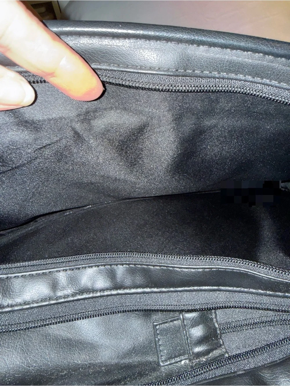 London Fog Black Expandable Laptop Briefcase Messenger Bag Travel Organizer